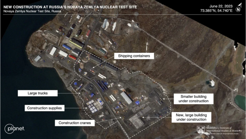 Россия готовит полигон на Новой Земле к ядерным испытаниям