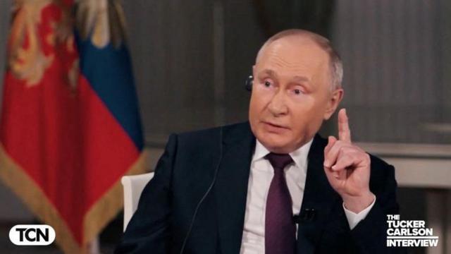 Владимир Путин в интервью Такеру Карлсону обвинил Киев и Запад в начале нынешней войны в Украине