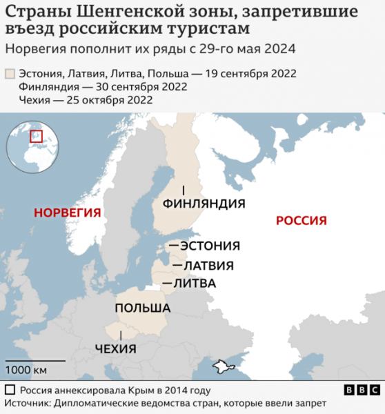 Норвегия закрыла въезд для туристов из России. Она была последней страной Шенгенской зоны, куда россияне имели наземный доступ