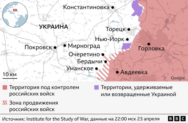 Прорыв армии РФ&nbsp;у&nbsp;Очеретино в&nbsp;Донецкой области: чем это опасно для Украины