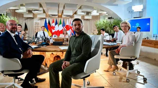 Саммит G7: страны Запада одобрили использование замороженных активов России; Украина и&nbsp;США подписали соглашение о&nbsp;безопасности